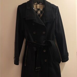 Burberry Women's Black Wool Coat
